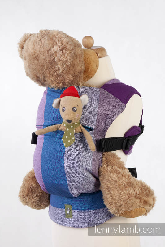 Doll Carrier made of woven fabric, 100% cotton - NORWEGIAN DIAMOND #babywearing