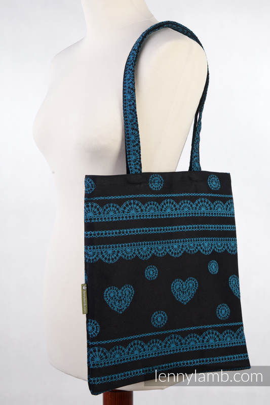 Einkaufstasche, hergestellt aus gewebtem Stoff (100% Baumwolle) - DIVINE LACE #babywearing