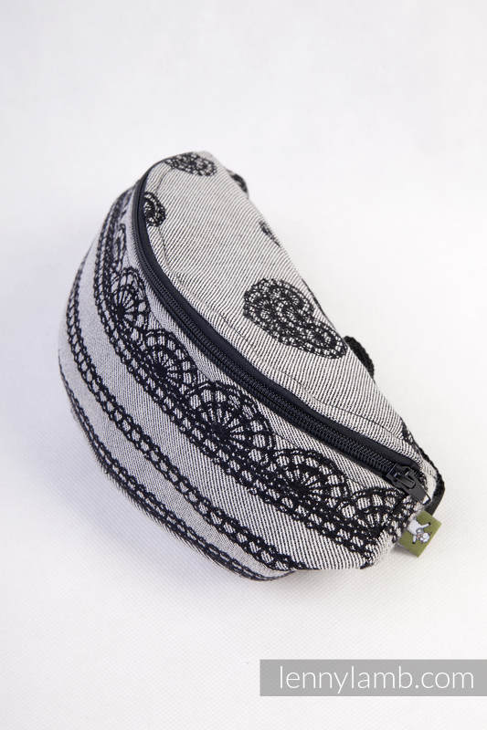 Riñonera hecha de tejido de fular (100% algodón) - GLAMOROUS LACE REVERSE  #babywearing
