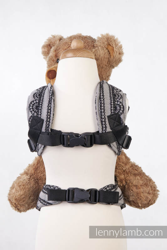 Doll Carrier made of woven fabric, 100% cotton  - GLAMOROUS LACE. Reverse #babywearing