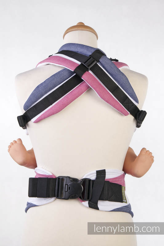 Ergonomische Tragehilfe, Gr. Baby, Kreuzköper-Bindung, 100% Baumwolle - MARSEILAISE - zweite Generation #babywearing