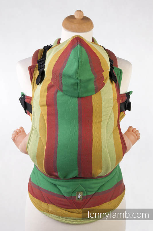 Ergonomische Tragehilfe, Gr. Baby, Kreuzköper-Bindung, 100% Baumwolle - INDIAN SUMMER - zweite Generation #babywearing