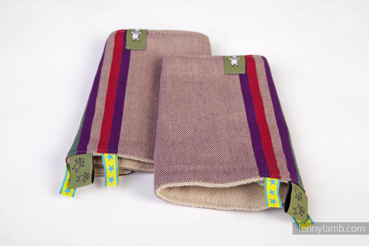 Nakładki ochronne na pasy ramienne, (60% bawełna, 40% poliester) - Zestaw - Wrzosowe Noce #babywearing