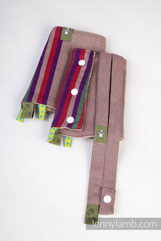 Nakładki ochronne na pasy ramienne, (60% bawełna, 40% poliester) - Zestaw - Wrzosowe Noce #babywearing