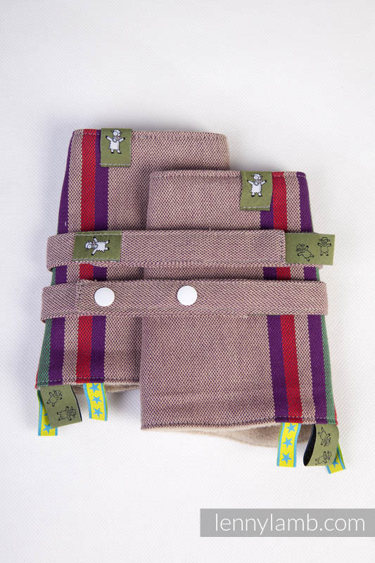 Nakładki ochronne na pasy ramienne, (60% bawełna, 40% poliester) - Zestaw - Wrzosowe Noce #babywearing