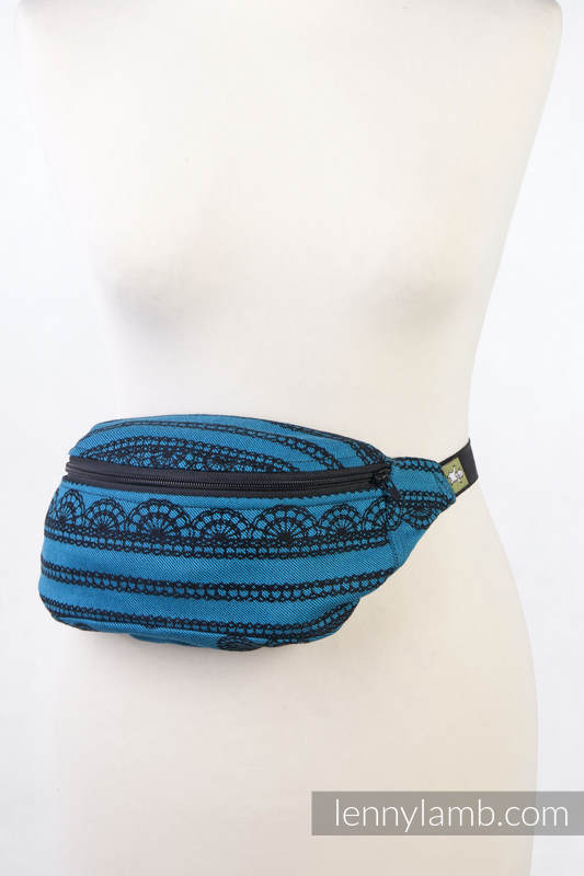 Saszetka z tkaniny chustowej, (100% bawełna) - BOSKA KORONKA, Rewers #babywearing