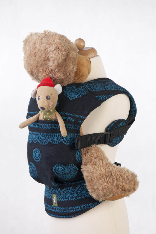 Doll Carrier made of woven fabric, 100% cotton  - DIVINE LACE #babywearing