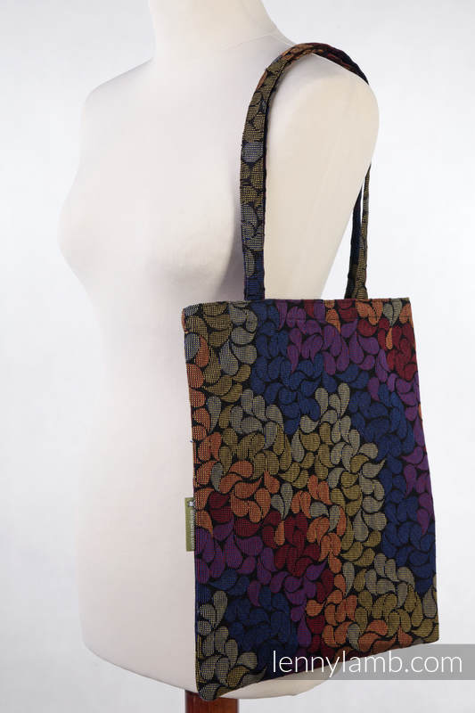 Shopping bag made of wrap fabric (100% cotton) - COLORS OF MAGIC  #babywearing