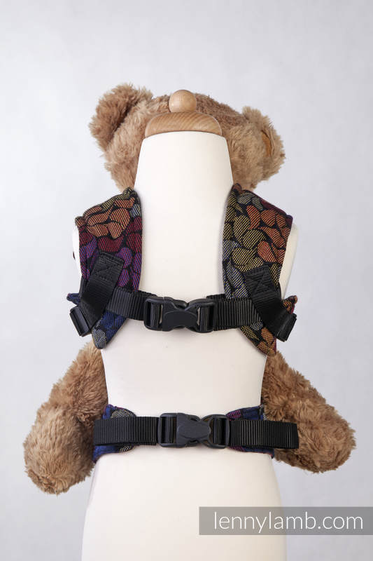 Nosidełko dla lalek z tkaniny chustowej - KOLORY MAGII #babywearing