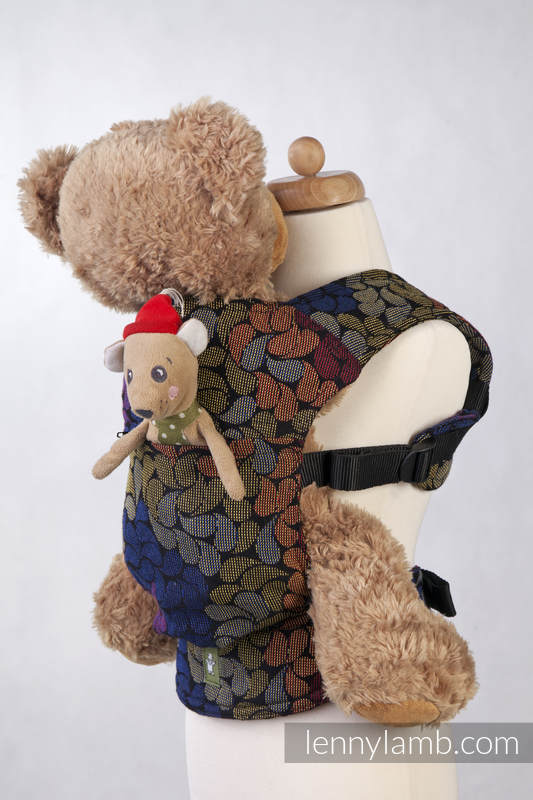 Nosidełko dla lalek z tkaniny chustowej - KOLORY MAGII #babywearing