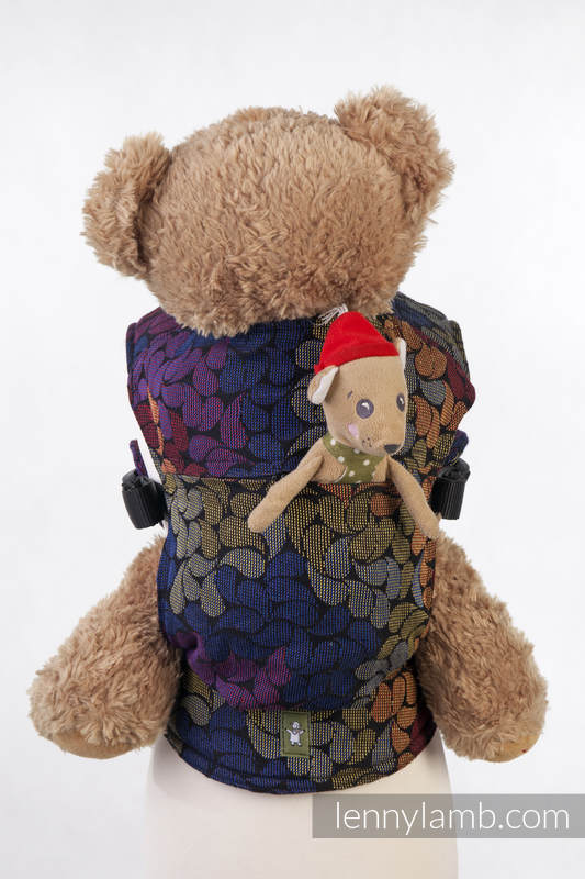 Nosidełko dla lalek z tkaniny chustowej - KOLORY MAGII #babywearing