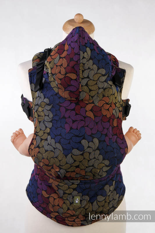 Ergonomic Carrier, Baby Size, jacquard weave 100% cotton - COLORS OF MAGIC - Second Generation #babywearing