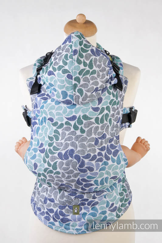 Nosidełko Ergonomiczne z tkaniny żakardowej 100% bawełna , Toddler Size, KOLORY NIEBA - Druga Generacja #babywearing