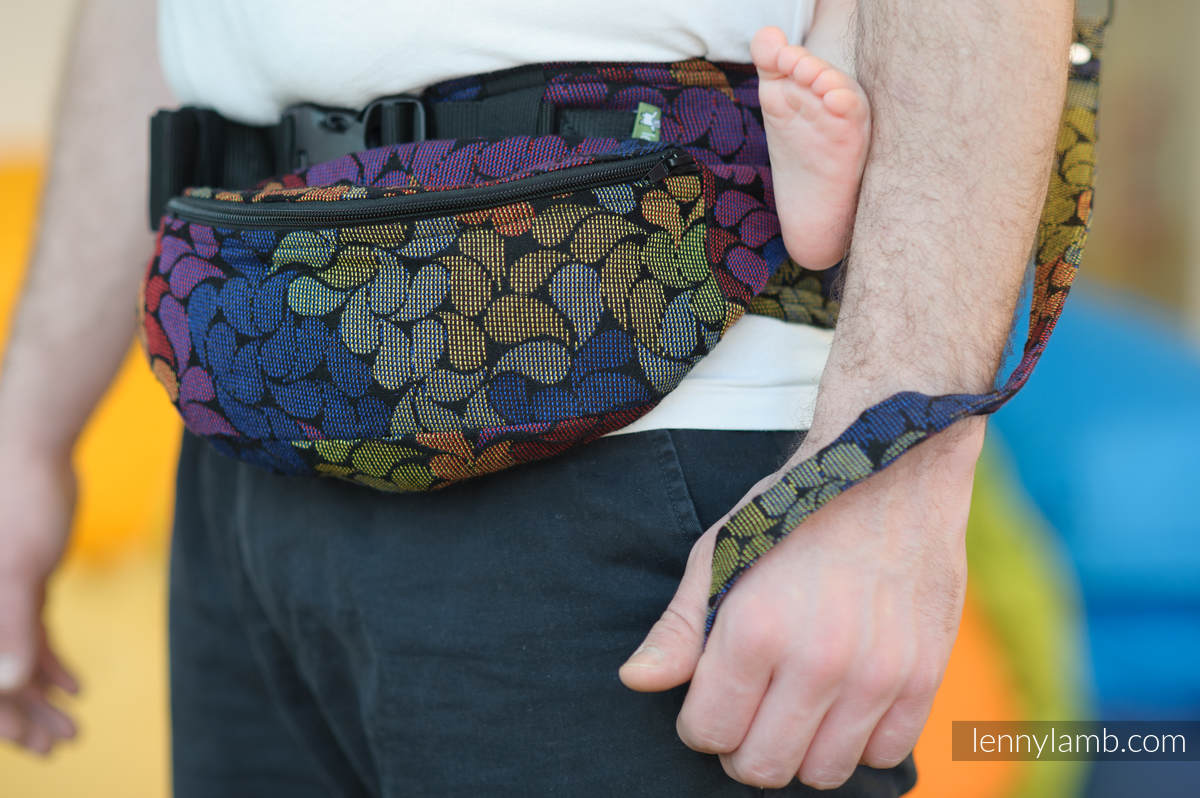 Waist Bag made of woven fabric, (100% cotton) - COLORS OF MAGIC #babywearing