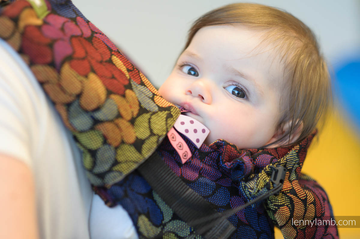 Drool Pads & Reach Straps Set, (60% cotton, 40% polyester) - COLORS OF MAGIC #babywearing