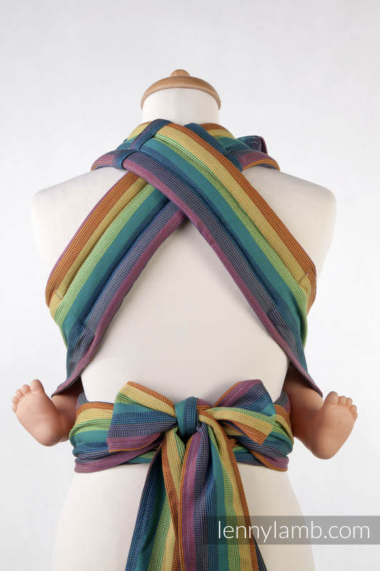 MEI-TAI carrier Mini, broken-twill weave - 100% cotton - with hood, Gaia #babywearing