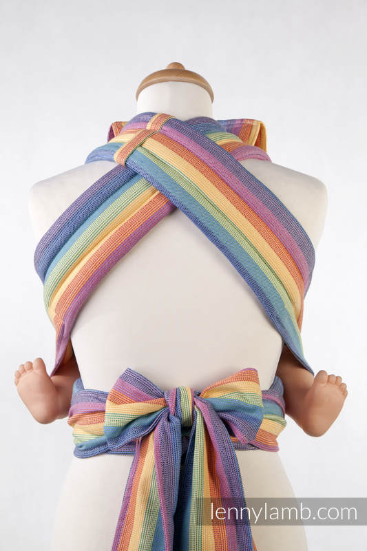Nosidełko dla dzieci MEI-TAI MINI, bawełna skośno-krzyżowa, z kapturkiem, Luna #babywearing