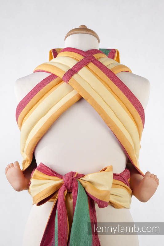 MEI-TAI carrier Toddler, broken-twill weave - 100% cotton - with hood, Summer #babywearing