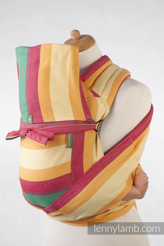 Mei Tai carrier Toddler/ broken twill / bamboo and cotton / with hood/ Spring #babywearing
