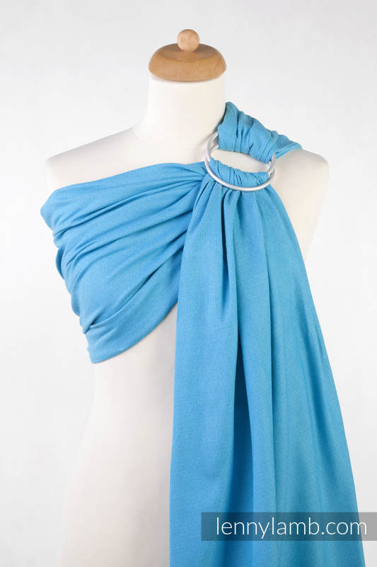 Ringsling, Diamond Weave (100% cotton) - Turquoise Diamond - long 2.1m (grade B) #babywearing