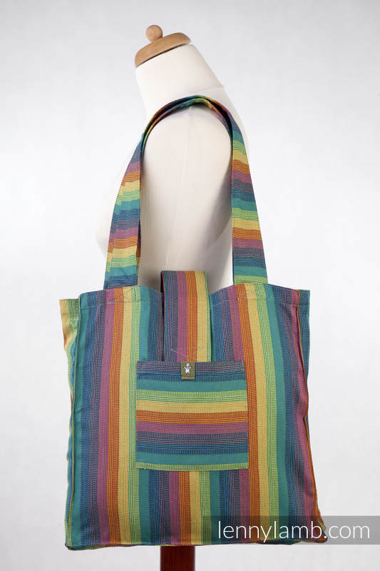 Shoulder bag made of wrap fabric (100% cotton) - GAIA - standard size 37cmx37cm #babywearing