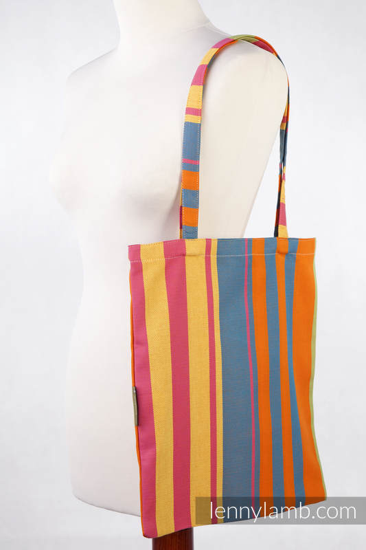 Shopping bag (made of wrap fabric) - ZUMBA ORANGE  (grade B) #babywearing