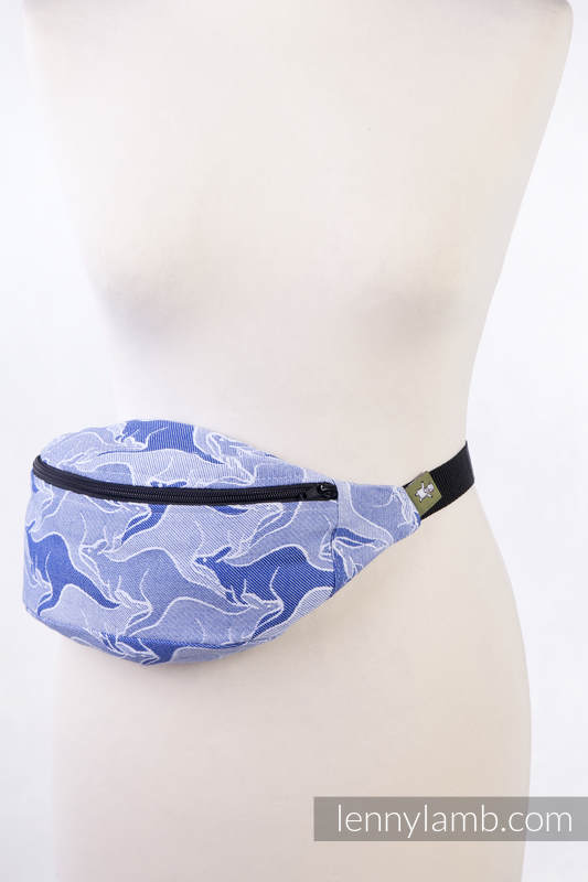 Waist Bag made of woven fabric, (100% cotton) - BLUE TWOROOS #babywearing