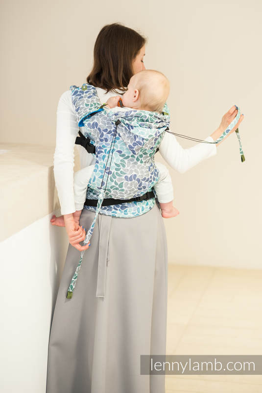 Ergonomic Carrier, Toddler Size, jacquard weave 100% cotton - COLORS OF HEAVEN - Second Generation #babywearing