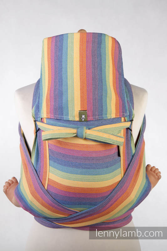 MEI-TAI carrier Toddler, broken-twill weave - 100% cotton - with hood, Luna #babywearing