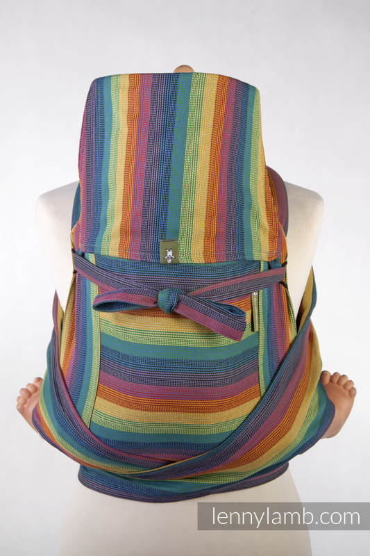 MEI-TAI carrier Toddler, broken-twill weave - 100% cotton - with hood, Gaia #babywearing