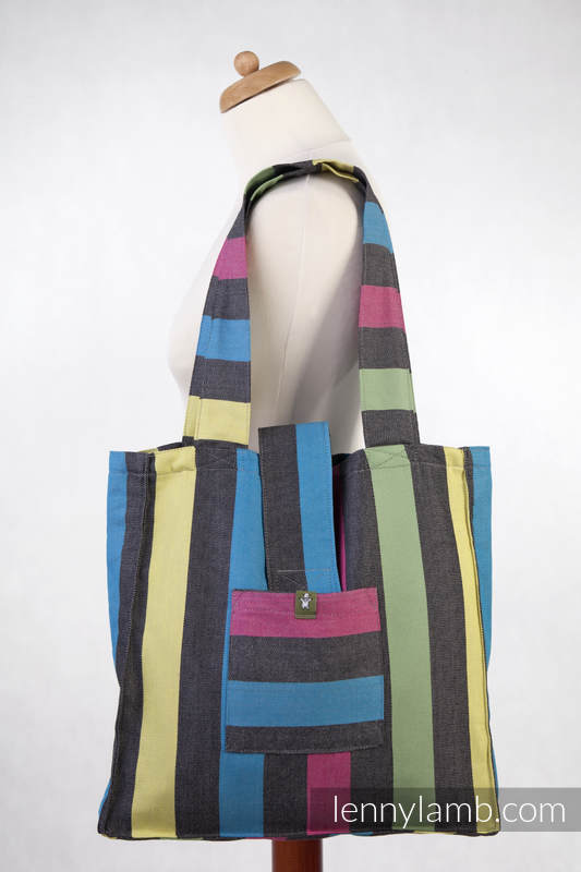Shoulder bag made of wrap fabric (60% cotton, 40% bamboo) - TWILIGHT - standard size 37cmx37cm #babywearing