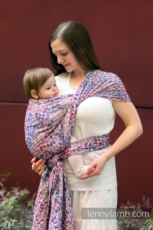 Baby Wrap, Jacquard Weave (100% cotton) - COLORS OF FANTASY - size M #babywearing
