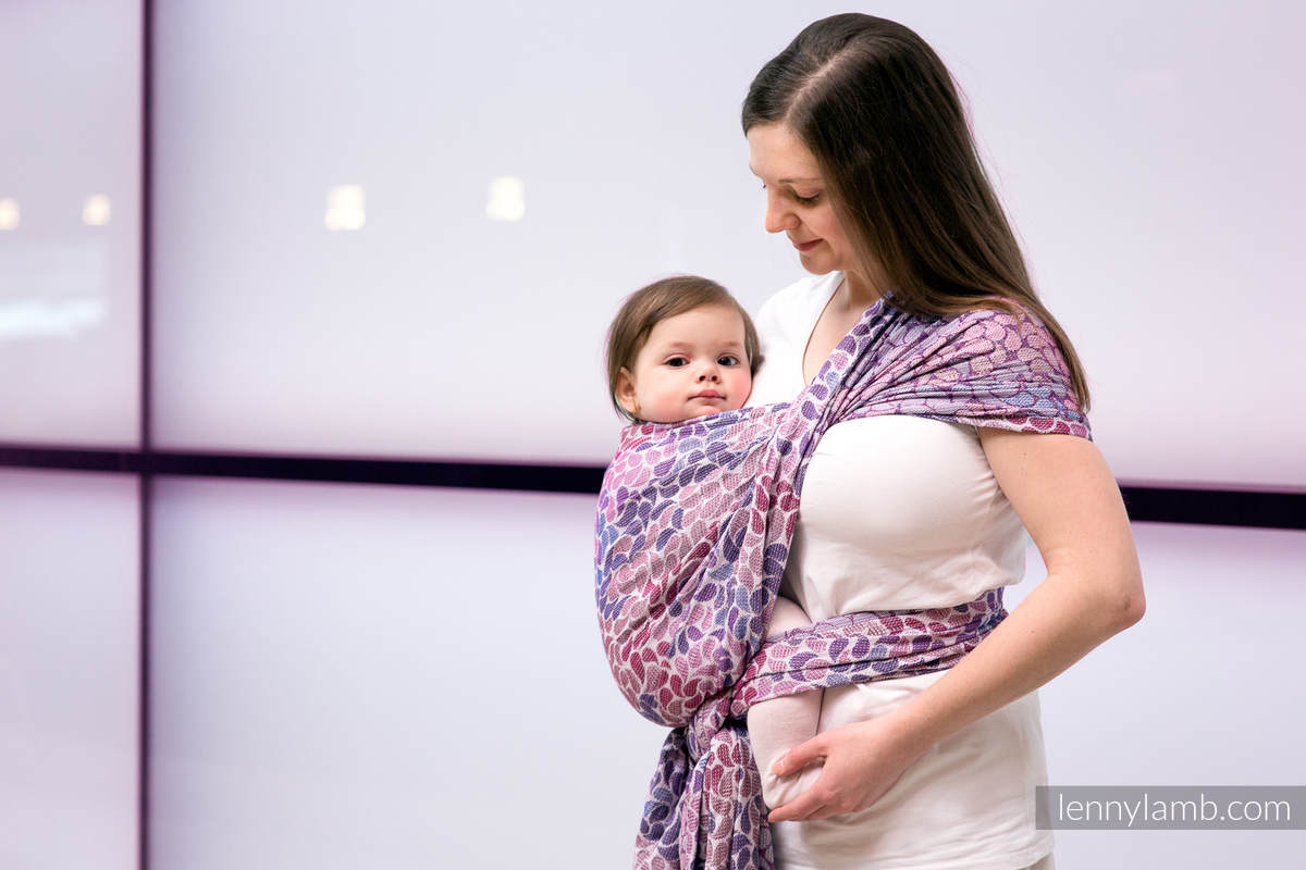 Baby Wrap, Jacquard Weave (100% cotton) - COLORS OF FANTASY - size M #babywearing