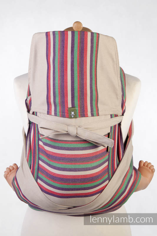 Mei Tai carrier Toddler / broken twill / bamboo and cotton / with hood/ Desert Rose #babywearing