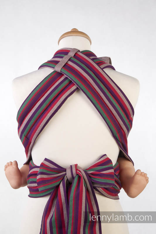 MEI-TAI carrier Mini, broken-twill weave - 100% cotton - with hood, Heather Nights #babywearing