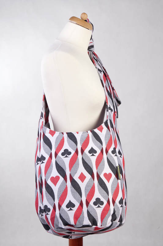 Hobo Bag made of woven fabric, 100% cotton  - QUEEN OF HEARTS (grade B) #babywearing