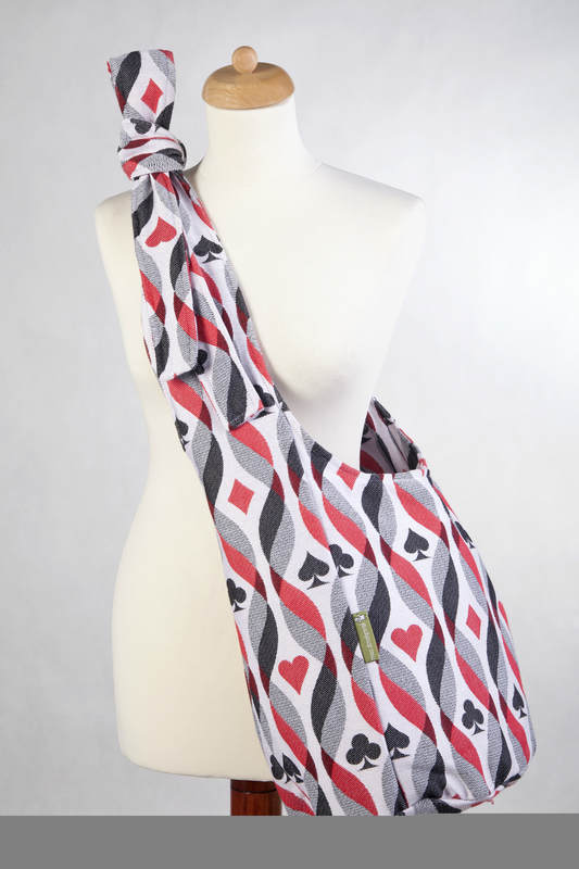 Hobo Bag made of woven fabric, 100% cotton  - QUEEN OF HEARTS #babywearing