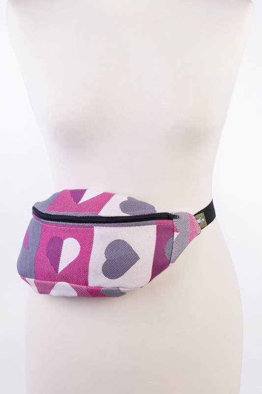 Waist Bag made of woven fabric, (100% cotton) - HEARTBEAT - ABIGAIL #babywearing