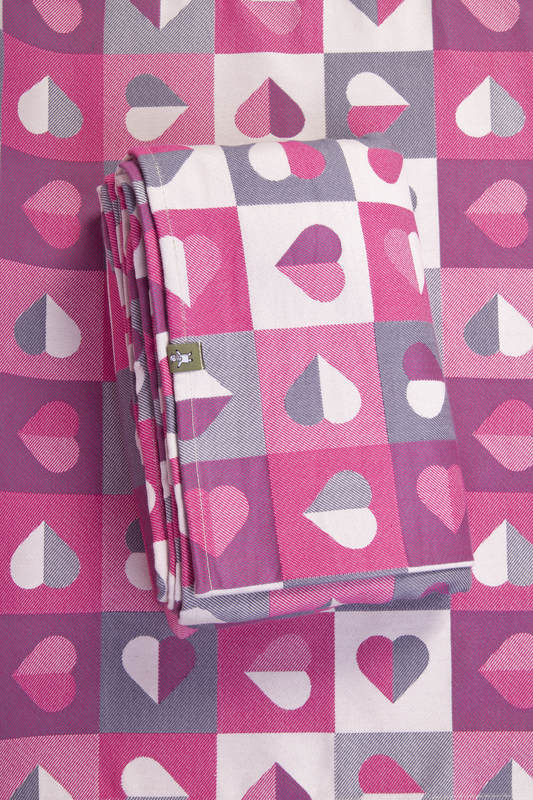 HEARTBEAT - ABIGAIL, jacquard weave fabric, 100% cotton, width 140 cm, weight 340 g/m² #babywearing