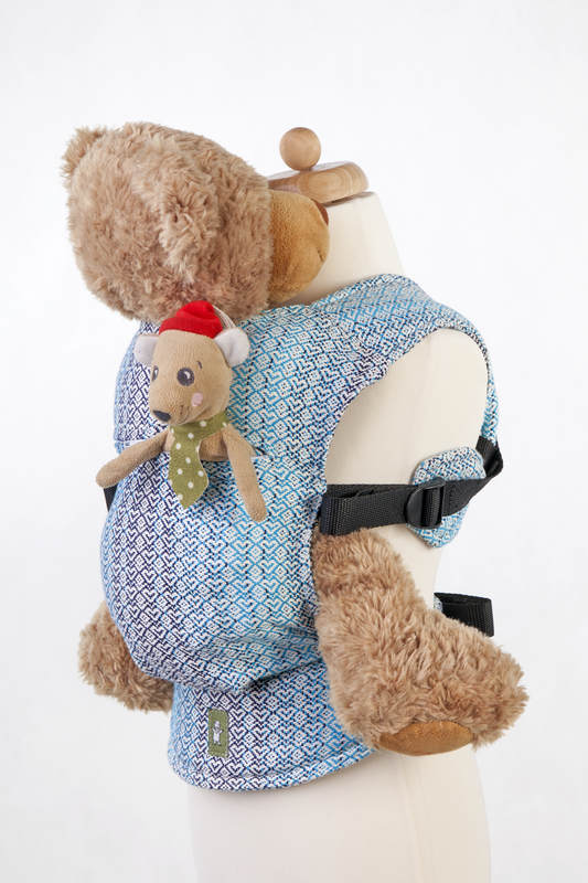 Doll Carrier made of woven fabric (100% cotton) - LITTLE LOVE - BREEZE (grade B) #babywearing
