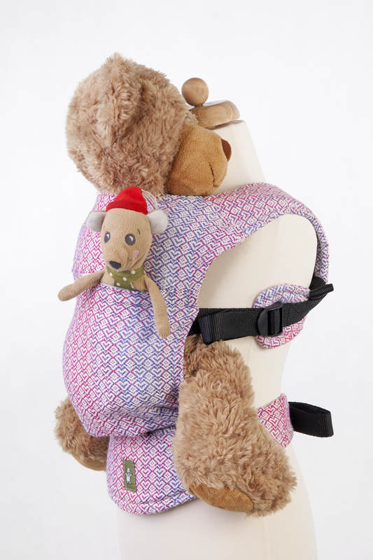 Nosidełko dla lalek z tkaniny chustowej (100% bawełna) - LITTLE LOVE - MGIEŁKA #babywearing