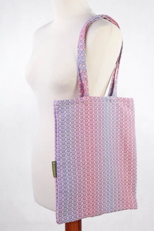 Shopping bag made of wrap fabric (100% cotton) - LITTLE LOVE - HAZE (grade B) #babywearing