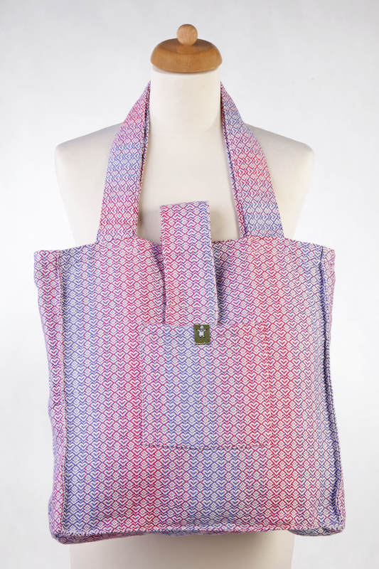 Shoulder bag made of wrap fabric (100% cotton) - LITTLE LOVE - HAZE - standard size 37cmx37cm #babywearing