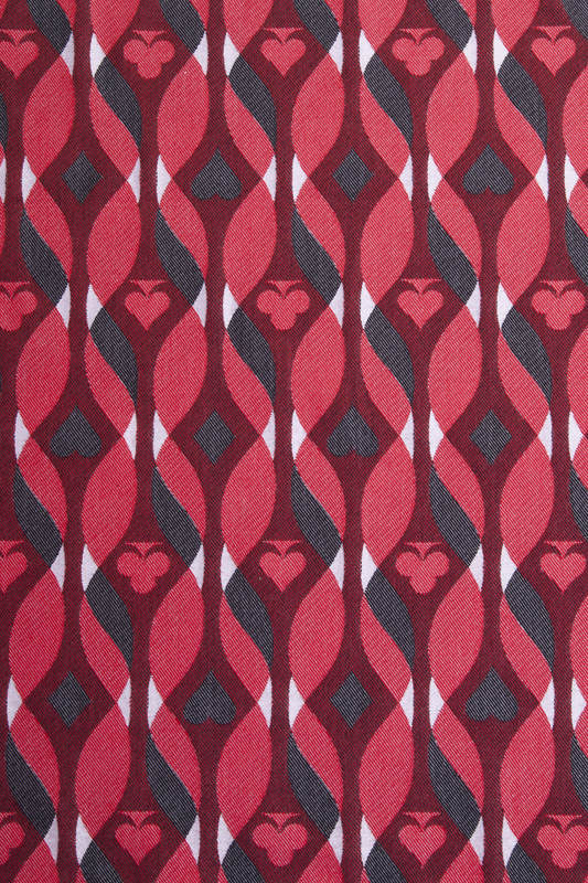 QUEEN OF HEARTS, jacquard weave fabric, 100% cotton, width 140 cm, weight 370 g/m² #babywearing
