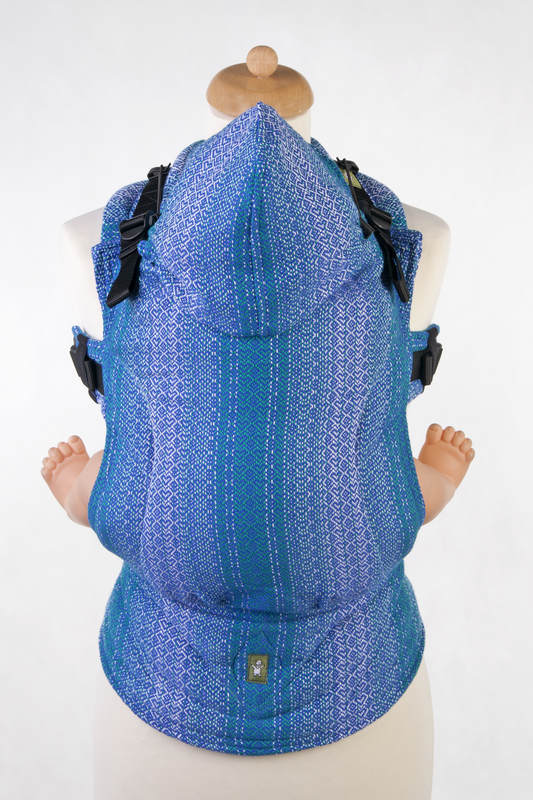 Ergonomic Carrier, Baby Size, jacquard weave 100% cotton - LITTLE LOVE OCEAN, Second Generation #babywearing