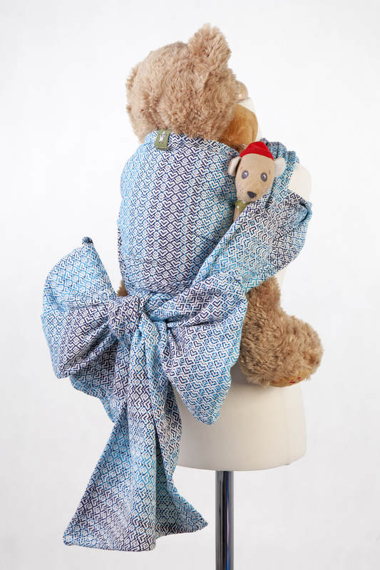 Żakardowa chusta dla lalek, 100% bawełna - LITTLE LOVE- BRYZA (drugi gatunek) #babywearing