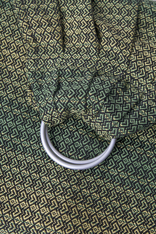 Ringsling, Jacquard Weave (100% cotton) - LITTLE LOVE - LEMON TREE - long 2.1m #babywearing