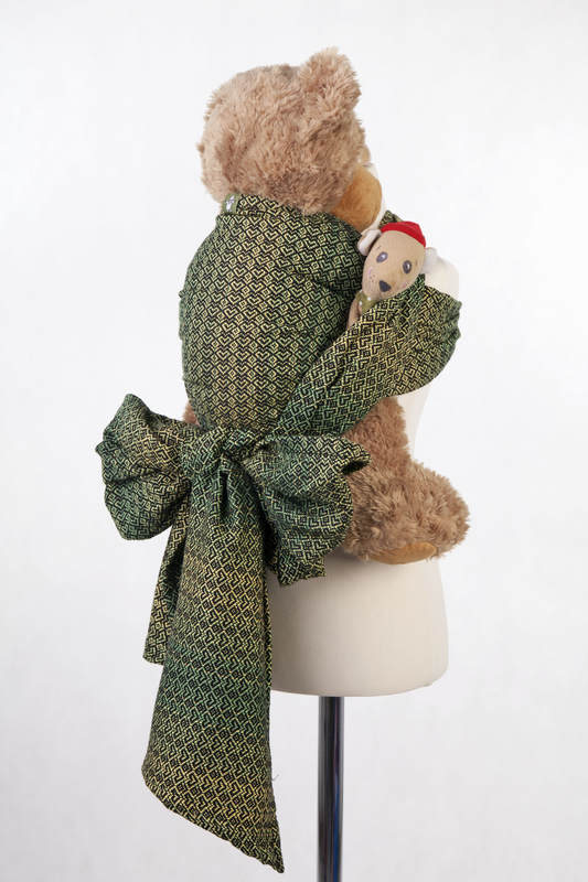 Żakardowa chusta dla lalek, 100% bawełna - LITTLE LOVE - DRZEWO CYTRYNOWE #babywearing