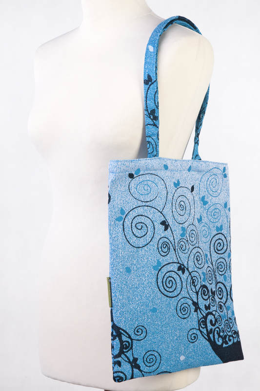 Shopping bag made of wrap fabric (100% cotton) - BLUE PRINCESSA  #babywearing