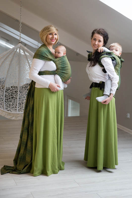 Ergonomic Carrier, Toddler Size, jacquard weave 100% cotton - LITTLE LOVE - LEMON TREE, Second Generation #babywearing